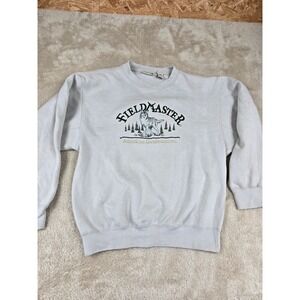 Fieldmaster American Outdoorsmen Wolf Graphic Sweatshirt Large Crewneck Pullover